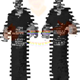 Proud Daughter Awesome Lesbian Mothers Family Rainbow Pride Gift Graphic Design Printed Casual Daily Basic Men V-Neck Tshirt - Thegiftio