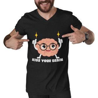 Proud Teacher Life Kiss Your Brain Premium Plus Size Shirt For Teacher Female Men V-Neck Tshirt - Monsterry AU