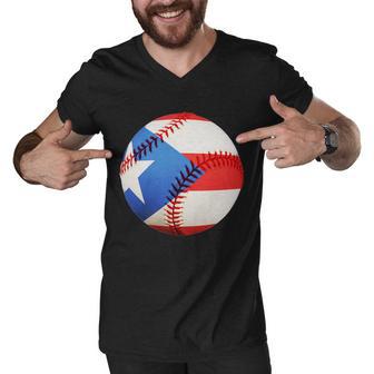 Puerto Rico Baseball Tshirt Men V-Neck Tshirt - Monsterry DE