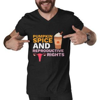 Pumpkin Spice Reproductive Rights Feminist Rights Choice Men V-Neck Tshirt - Monsterry CA