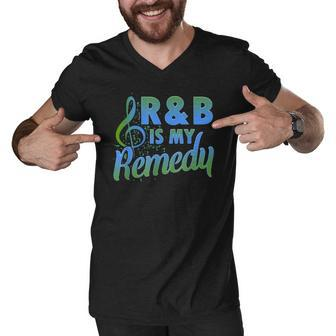 R&B Is My Remedy Men V-Neck Tshirt - Thegiftio UK