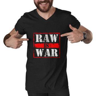 Raw Is War Wrestler Vintage Men V-Neck Tshirt - Monsterry DE