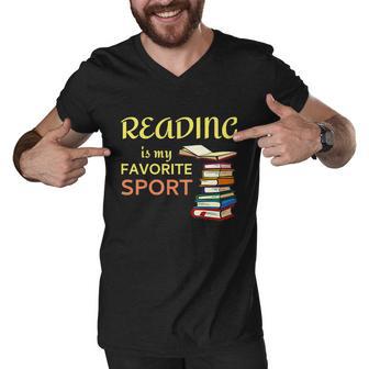 Reading Is My Favorite Sport A Cute And Funny Gift For Bookworm Book Lovers Book Men V-Neck Tshirt - Monsterry AU