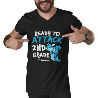 Ready To Attack 2Nd Grade Back To School First Day Of School Men V-Neck Tshirt - Monsterry AU