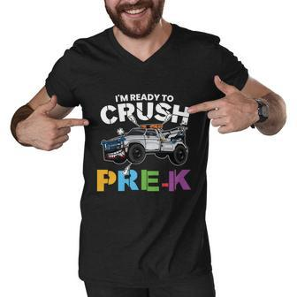 Ready To Crush Prek Truck Back To School Men V-Neck Tshirt - Monsterry