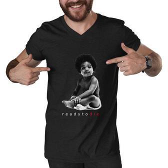 Ready To Die Notorious BI Tshirt Men V-Neck Tshirt - Monsterry DE