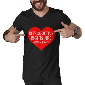 Reproductive Rights Are Human Rights Cool Gift Men V-Neck Tshirt - Monsterry DE