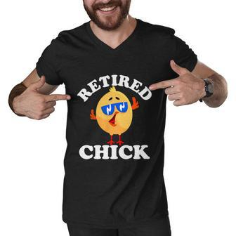 Retired Chick Nurse Chicken Retirement 2021 Colleague Funny Gift Men V-Neck Tshirt - Monsterry UK