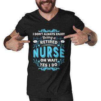Retired Nurse Tshirt Men V-Neck Tshirt - Monsterry