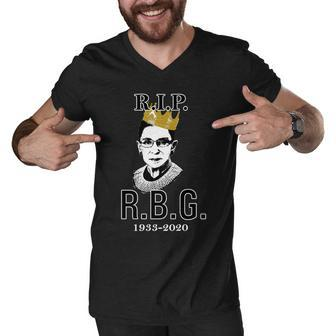 Rip Notorious Rbg Ruth Bader Ginsburg 1933-2020 Tshirt Men V-Neck Tshirt - Monsterry AU