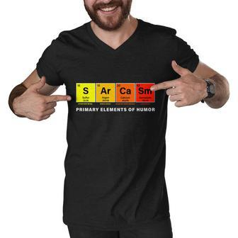 Sarcasm Primary Elements Of Humor Tshirt V2 Men V-Neck Tshirt - Monsterry