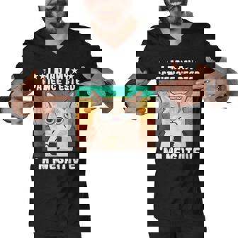Sarcastic Funny Saying I Had My Patience Tested Im Negative Men V-Neck Tshirt - Thegiftio UK