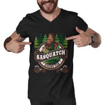 Sasquatch Research Team Funny Bigfoot Fan Men V-Neck Tshirt - Monsterry