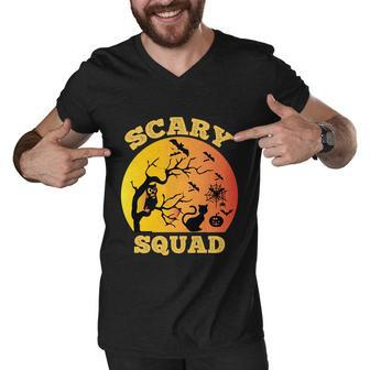 Scary Squad Funny Halloween Quote V3 Men V-Neck Tshirt - Monsterry