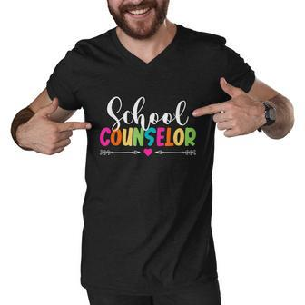 School Guidance Counselor Appreciation Back To School Gift Men V-Neck Tshirt - Monsterry DE