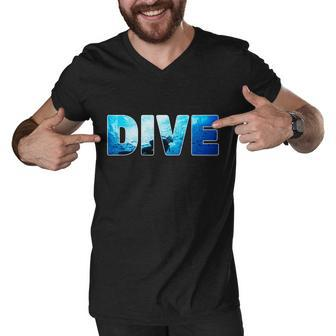 Scuba Diving Ocean V2 Men V-Neck Tshirt - Monsterry AU