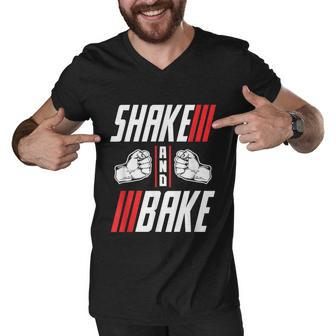 Shake And Bake Men V-Neck Tshirt - Monsterry UK