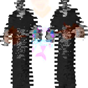 Sister Of The Birthday Mermaid Birthday Party Mermaid Sister Men V-Neck Tshirt - Thegiftio