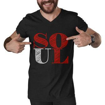 Soul Mate Matching Couples For Mrs Graphic Design Printed Casual Daily Basic Men V-Neck Tshirt - Thegiftio UK