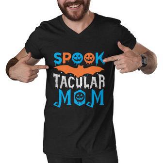 Spook Tacular Mom Halloween Quote Men V-Neck Tshirt - Monsterry CA