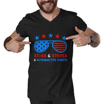 Stars Stripes Reproductive Rights Patriotic 4Th Of July V3 Men V-Neck Tshirt - Monsterry