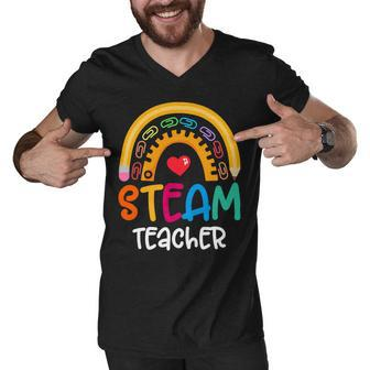 Steam Teacher Squad Team Crew Back To School Stem Special V2 Men V-Neck Tshirt - Seseable