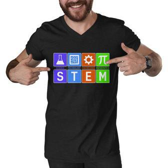 Stem - Science Technology Engineering Mathematics Tshirt Men V-Neck Tshirt - Monsterry AU