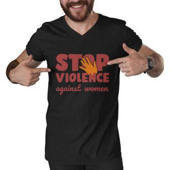 Stop Violence Against Women Men V-Neck Tshirt - Monsterry DE