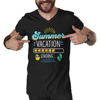 Summer Vacation Loading Last Day Of School Teacher Womens V2 Men V-Neck Tshirt - Seseable