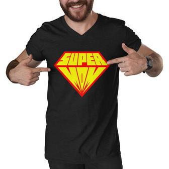 Supermom Super Mom Crest Tshirt Men V-Neck Tshirt - Monsterry CA