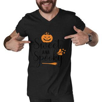 Sweet Ana Spooky Pumpkin Halloween Quote Men V-Neck Tshirt - Monsterry AU