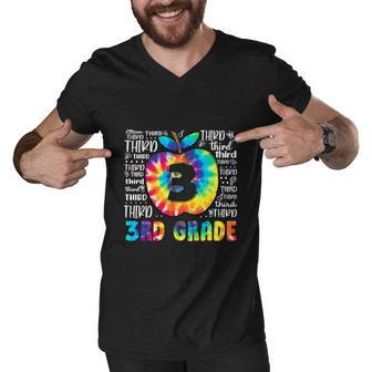 Team 3Rd Grade Typography Tie Dye Funny Men V-Neck Tshirt - Monsterry AU