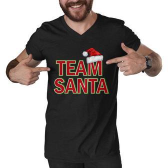 Team Santa Logo Tshirt Men V-Neck Tshirt - Monsterry DE