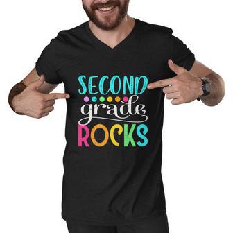 Team Second Grade Funny Hello 2Nd Grade Rocks Men V-Neck Tshirt - Monsterry UK