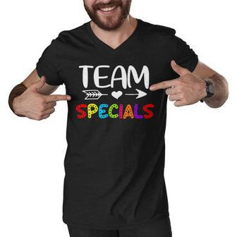 Team Specials - Specials Teacher Back To School Men V-Neck Tshirt - Seseable
