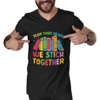 Team Third Grade Back To School Men V-Neck Tshirt - Monsterry CA