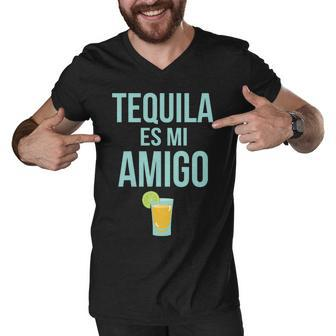 Tequila Es Mi Amigo Cinco De Mayo Tshirt Men V-Neck Tshirt - Monsterry UK