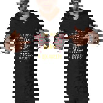 The Best Dads Have Tattoos & Beards Fathers Day Gifts Graphic Design Printed Casual Daily Basic Men V-Neck Tshirt - Thegiftio