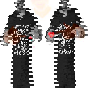 The Best Kind Of Mom Raises A Nurse Mother S Day Men V-Neck Tshirt - Thegiftio