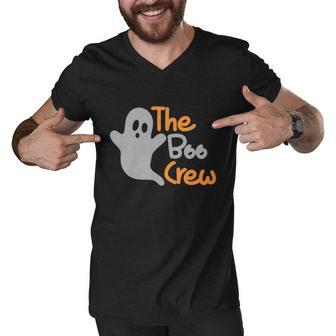 The Boo Crew Halloween Quote Men V-Neck Tshirt - Monsterry