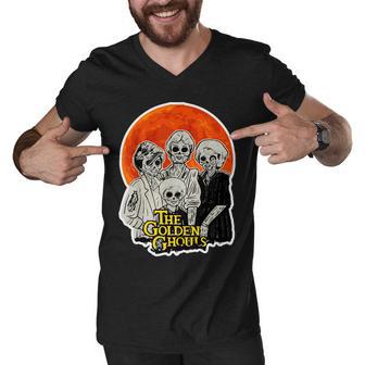 The Golden Ghouls Tshirt Men V-Neck Tshirt - Monsterry UK