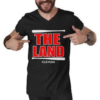 The Land Cleveland Ohio Baseball Tshirt Men V-Neck Tshirt - Monsterry AU