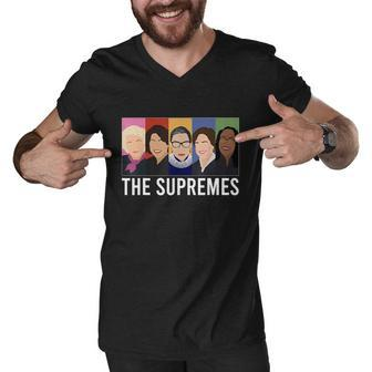 The Supremes Ketanji Brown Jackson Rbg Sotomayor Cute Men V-Neck Tshirt - Monsterry