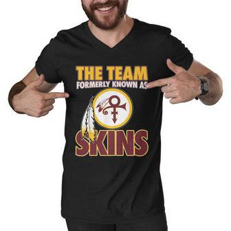 The Team Formerly Known As Skins Washington Football Team Men V-Neck Tshirt - Monsterry UK