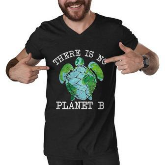 There Is No Planet B Earth Men V-Neck Tshirt - Monsterry DE