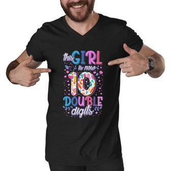 This Girl Is Now 10 Double Digits Gift Men V-Neck Tshirt - Monsterry UK