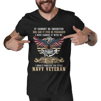 Title Navy Veteran Men V-Neck Tshirt - Monsterry
