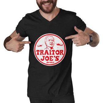 Traitor Joes Funny Men V-Neck Tshirt - Monsterry DE