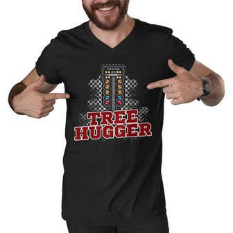 Tree Hugger V2 Men V-Neck Tshirt - Seseable