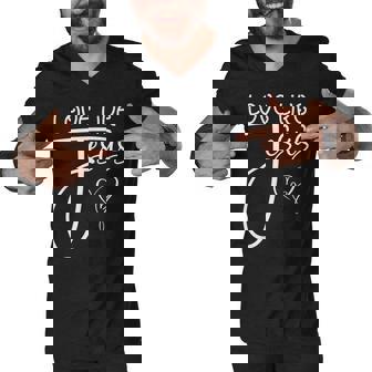 Trendy Christian Religious Love Like Jesus Men V-Neck Tshirt - Thegiftio UK